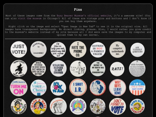pins screenshot