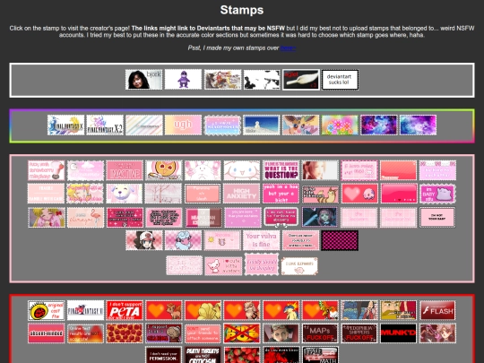 stamps screenshot