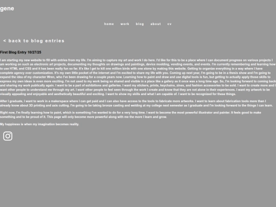 blogFirstEntry screenshot
