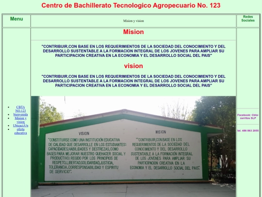 Misión y visión screenshot