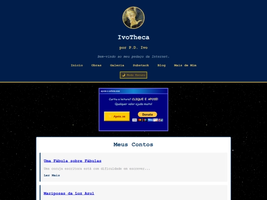 livros/contos screenshot