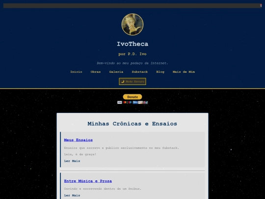 livros/cronicas screenshot