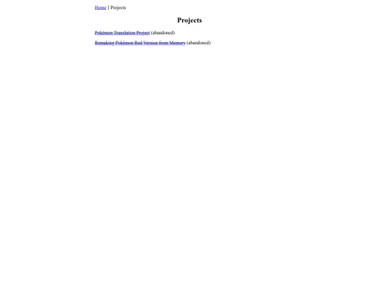 projects screenshot