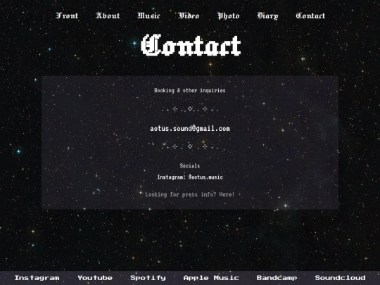 Contact screenshot