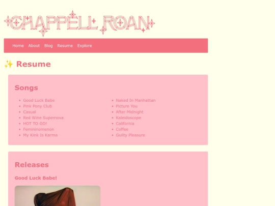 resume screenshot