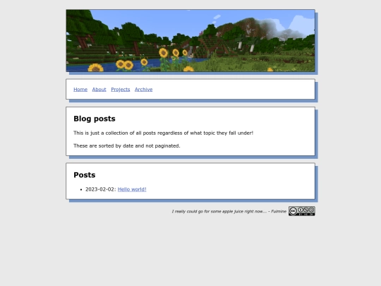 posts screenshot