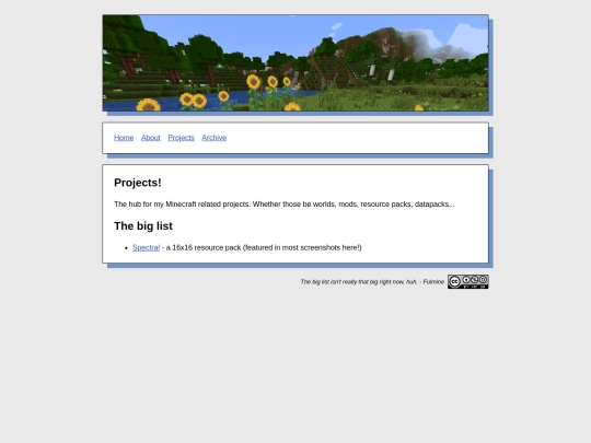 projects screenshot