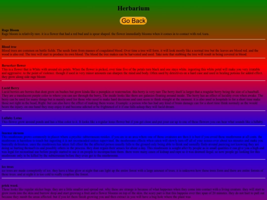 Forthunder Files/Florafile screenshot
