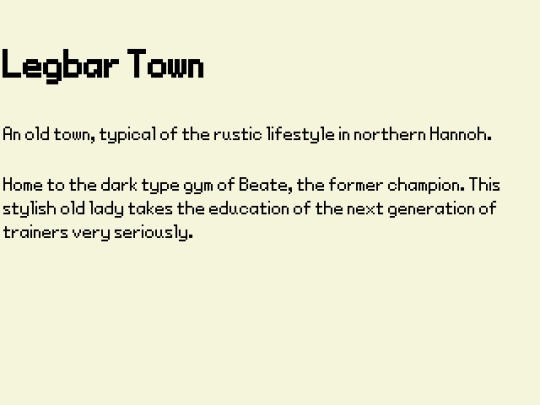 routes and towns/Legbar_Town screenshot