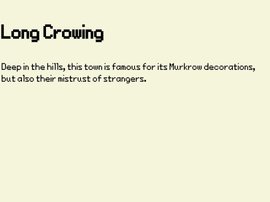 routes and towns/Long_Crowing screenshot