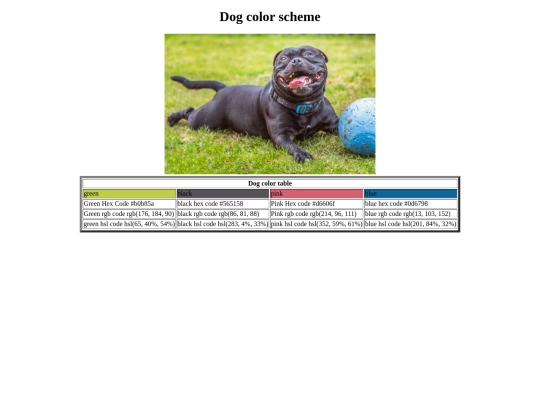 color scheme screenshot