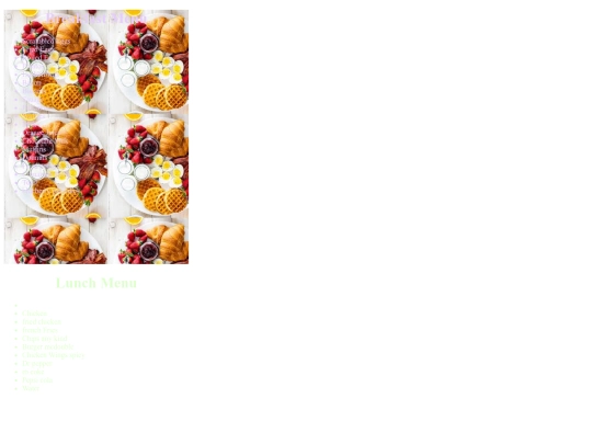 restrauntmenu screenshot