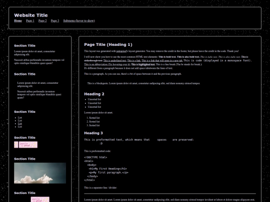 index screenshot