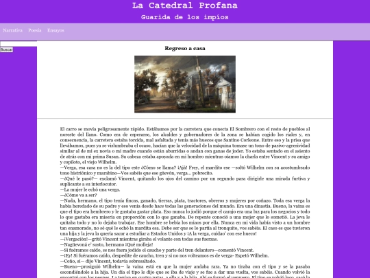 Narrativa/Regreso a casa screenshot