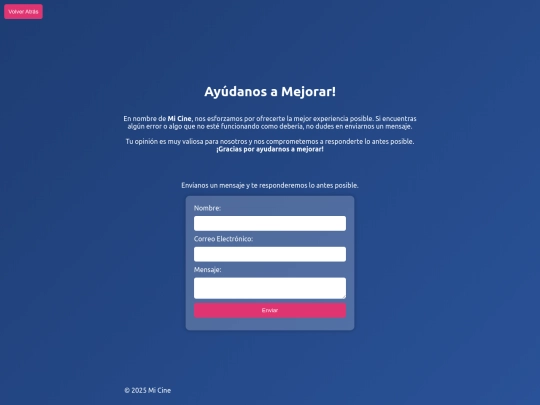 menu/contacto screenshot