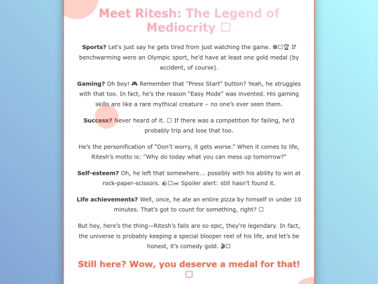 Ritesh/about/more screenshot
