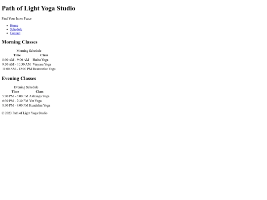ch10yoga/Schedule screenshot