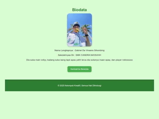 biodata-gabriel screenshot