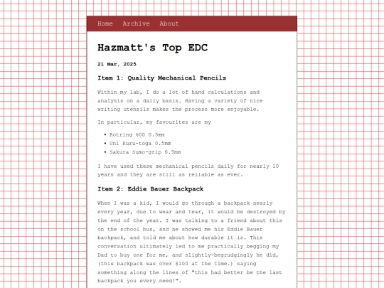 blog/posts/2025-03-21-Hazmatt's-Top-EDC screenshot
