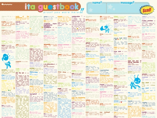 guestbook screenshot