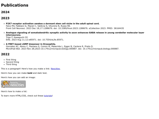 publications screenshot