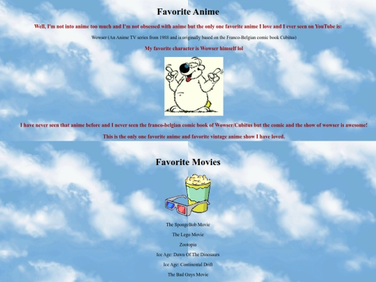 favorites screenshot