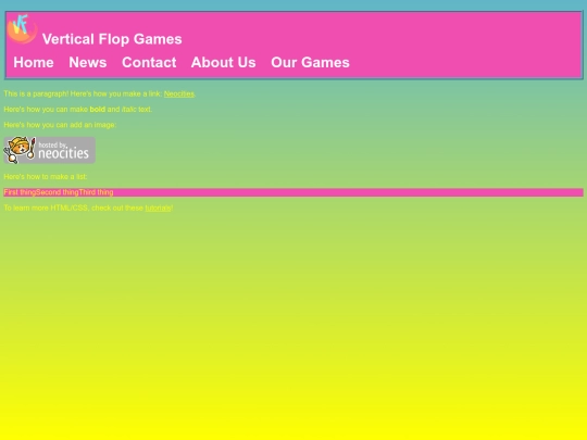 games screenshot