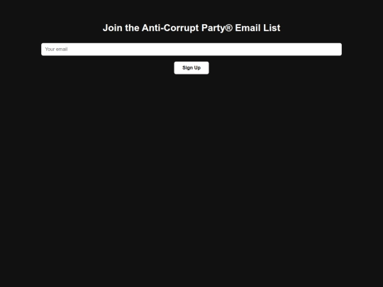 email-signup screenshot
