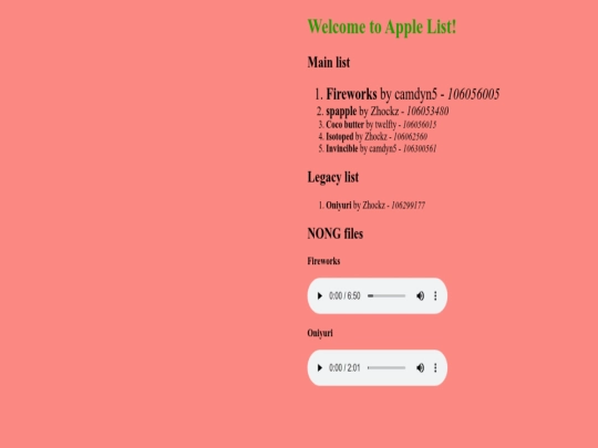 index screenshot