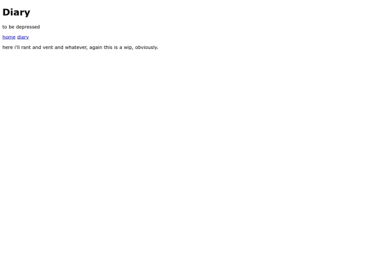 diary screenshot