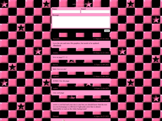 guestbook screenshot