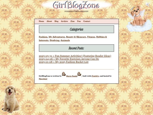 Blog/Blog screenshot