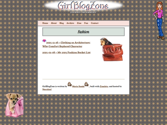Blog/Fashion screenshot