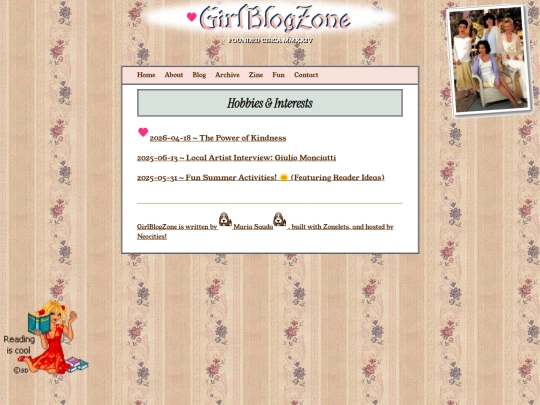 Blog/Hobbies-and-Interests screenshot