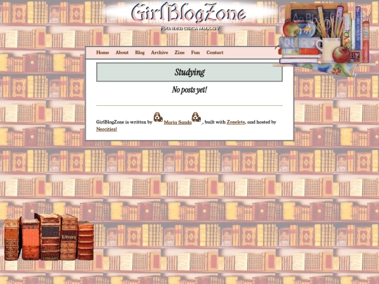 Blog/Studying screenshot