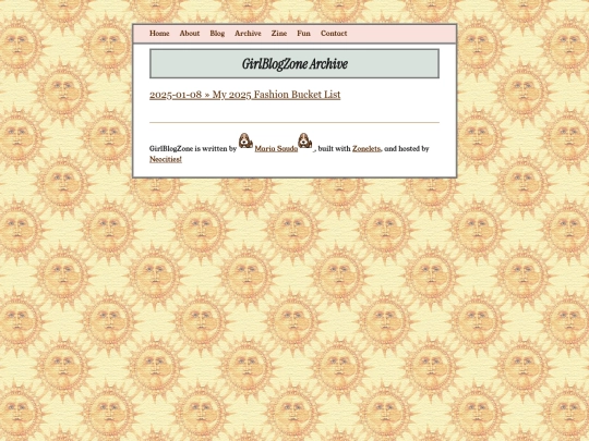 Blog/archive screenshot