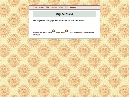 Blog/not_found screenshot