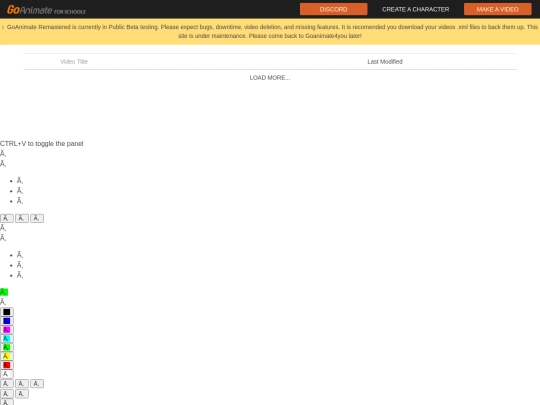 list screenshot