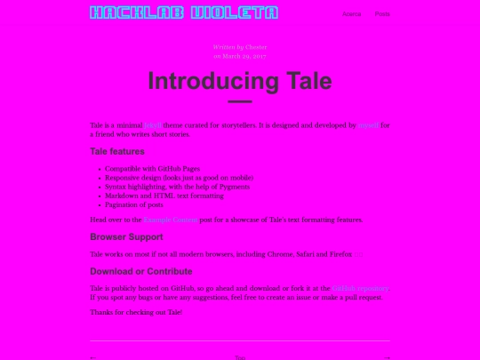 introducing-tale screenshot