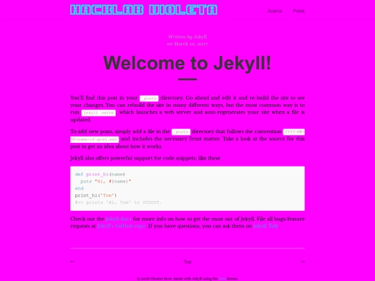 welcome-to-jekyll screenshot