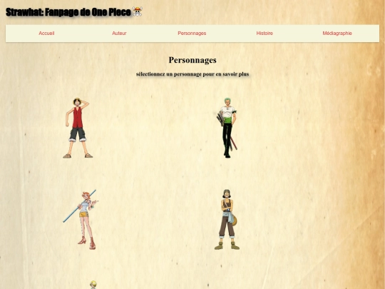 tp1/personnages screenshot