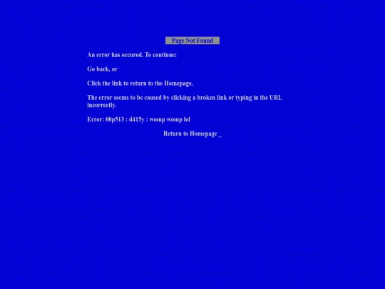 not_found screenshot