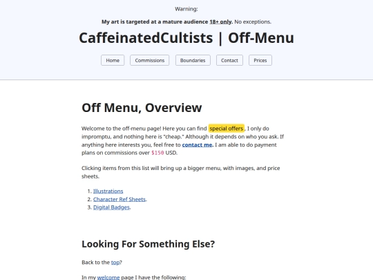 p/offmenu screenshot