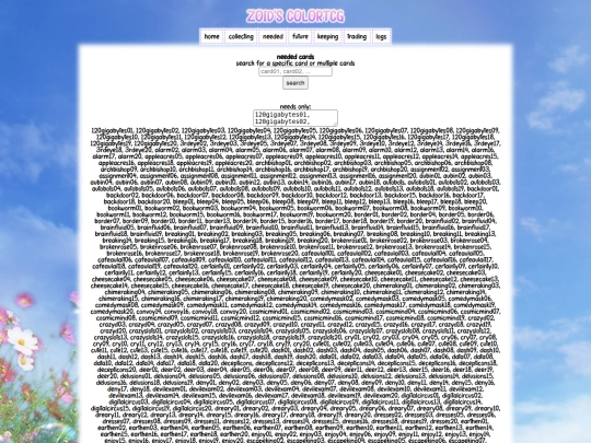 neotcg/neededcards screenshot