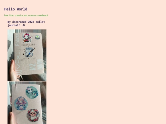 blog/bujo screenshot