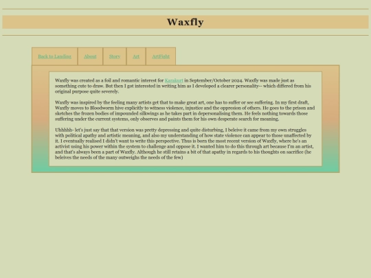 WaxflyAbout screenshot