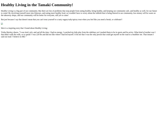 mysite screenshot