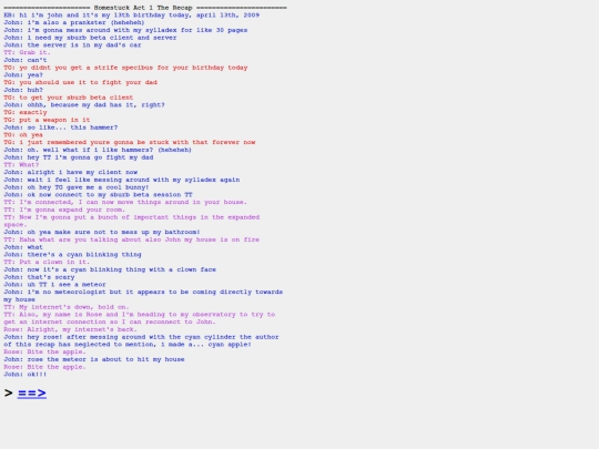 homestuckAct1 screenshot