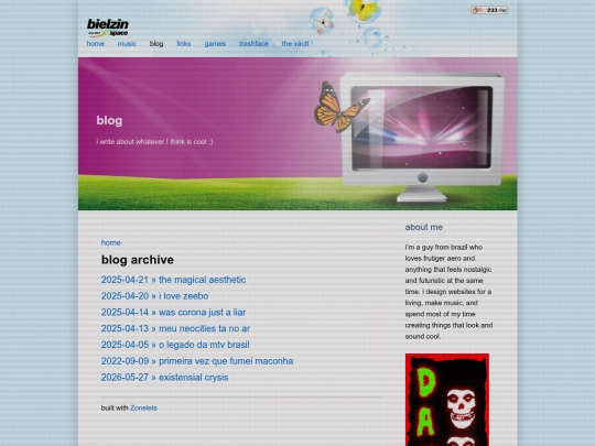 blog/archive screenshot