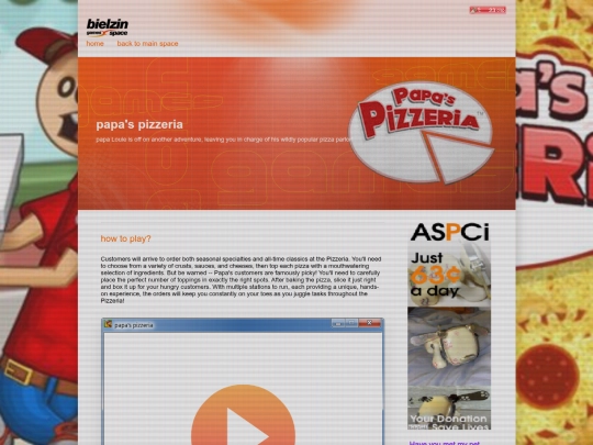 games/pizza screenshot